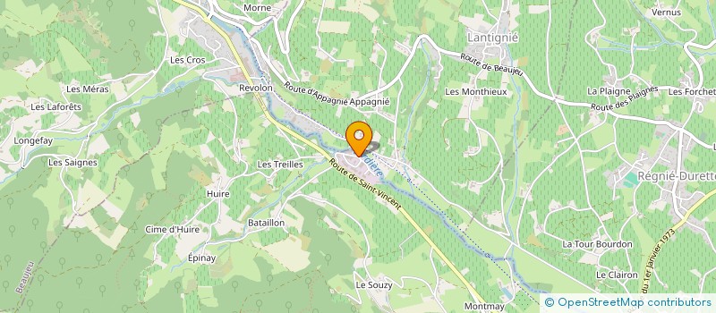 localisation de l'entreprise LA FERME AMELIE  DEUX-GROSNES