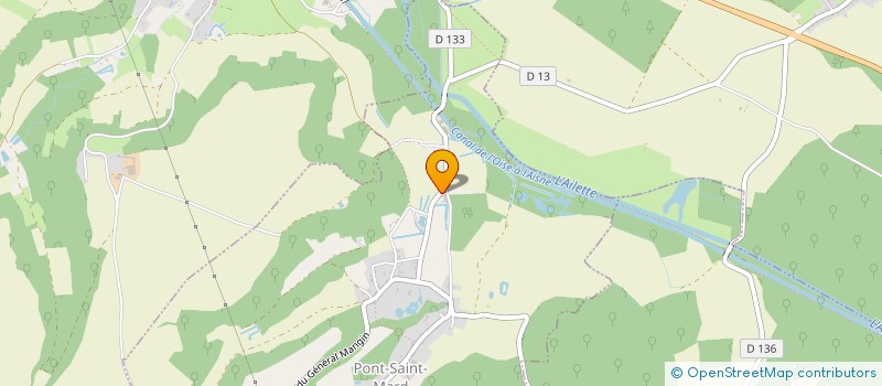 localisation de l'entreprise LA FERME AU MOULIN  PONT-SAINT-MARD