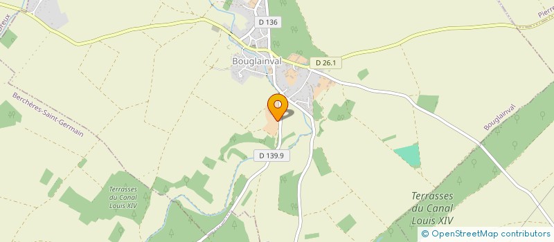 localisation de l'entreprise LA FERME AUTOUR DU GRAIN à BOUGLAINVAL