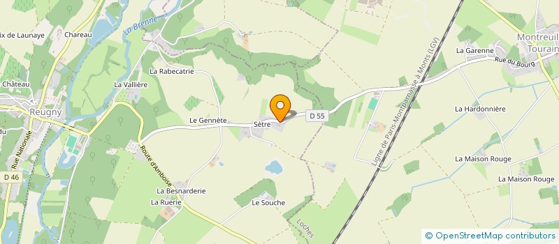 localisation de l'entreprise LA FERME AUX JOIES à REUGNY