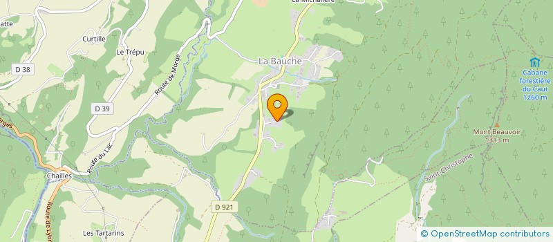 localisation de l'entreprise LA FERME AUX LOUPS  LA BAUCHE