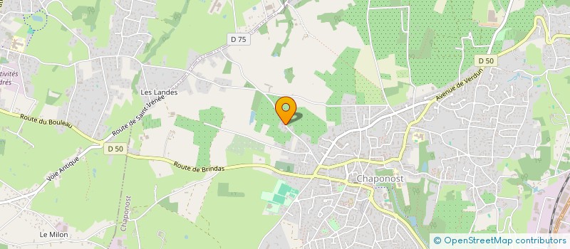 localisation de l'entreprise LA FERME AUX POMMES  CHAPONOST