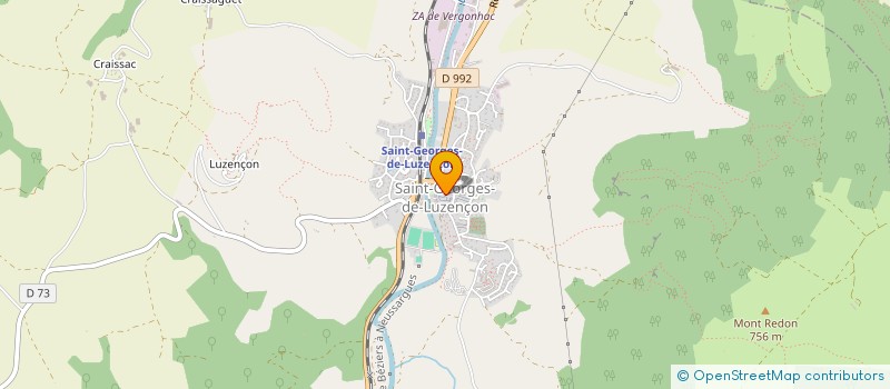 localisation de l'entreprise LA FERME AVEYRON à SAINT-GEORGES-DE-LUZENCON