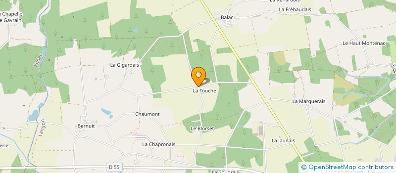 localisation de l'entreprise LA FERME BUISSONNIERE à LANGON