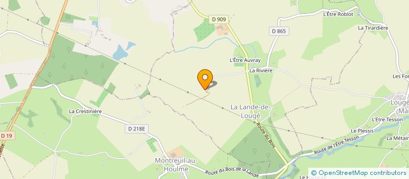 localisation de l'entreprise LA FERME BUISSONNIERE à LA LANDE-DE-LOUGE
