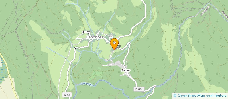 localisation de l'entreprise LA FERME CHASSARD  BENONCES