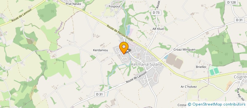 localisation de l'entreprise LA FERME COQUETTE à KERMARIA-SULARD