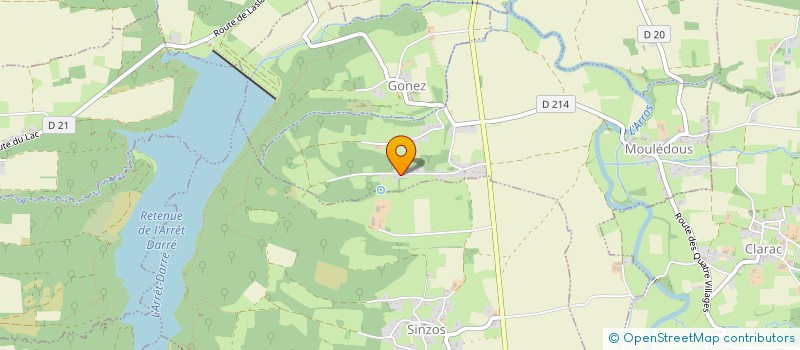 localisation de l'entreprise LA FERME D'ADELE  MOULEDOUS