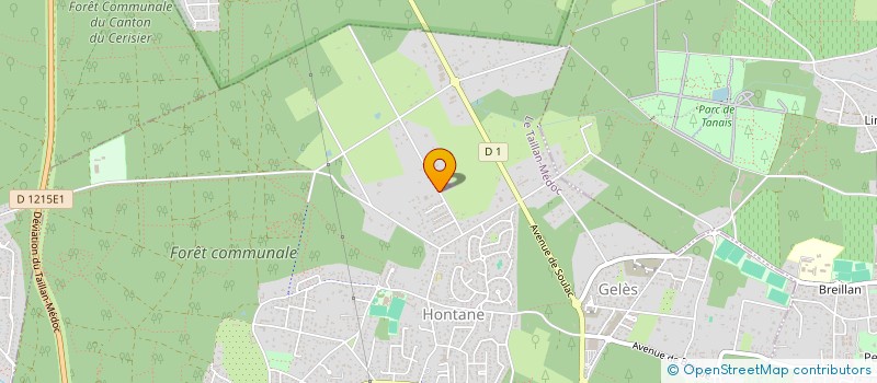 localisation de l'entreprise LA FERME D'AMBRE  LE TAILLAN-MEDOC