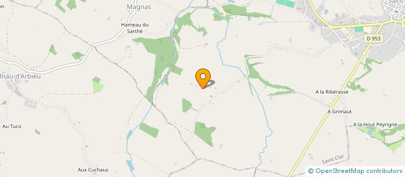 localisation de l'entreprise LA FERME D'AUGE à SAINT-CLAR
