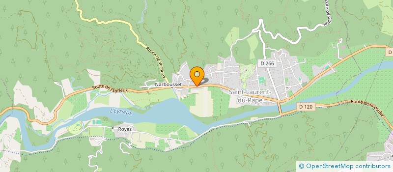 localisation de l'entreprise LA FERME D'AUTRES LIEUX  SAINT-LAURENT-DU-PAPE