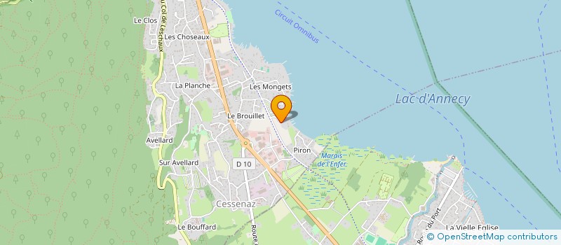 localisation de l'entreprise LA FERME D'AVELLARD  SEVRIER