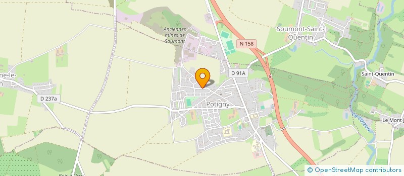 localisation de l'entreprise LA FERME D'ECTOT  POTIGNY