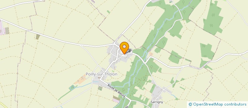 localisation de l'entreprise LA FERME D'ELISE  POILLY-SUR-THOLON