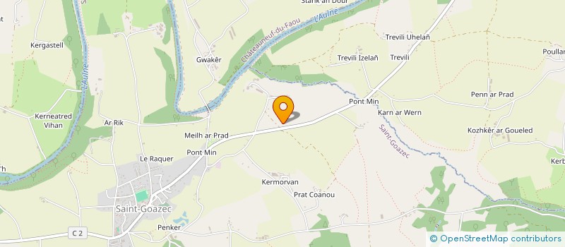 localisation de l'entreprise LA FERME D'ESMERIEL à SAINT-GOAZEC