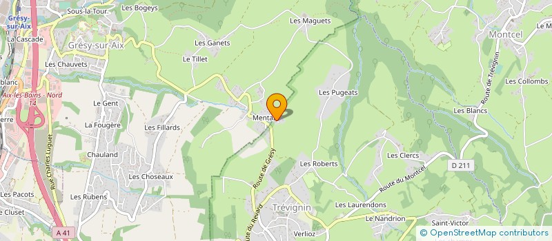 localisation de l'entreprise LA FERME D ISOLA à GRESY-SUR-AIX
