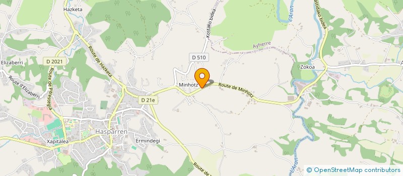 localisation de l'entreprise LA FERME D'UHALDIA  HASPARREN