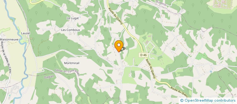localisation de l'entreprise LA FERME DE BACCAS à CENAC-ET-SAINT-JULIEN