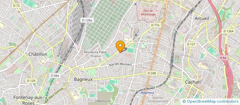 localisation de l'entreprise LA FERME DE BAGNEUX à BAGNEUX