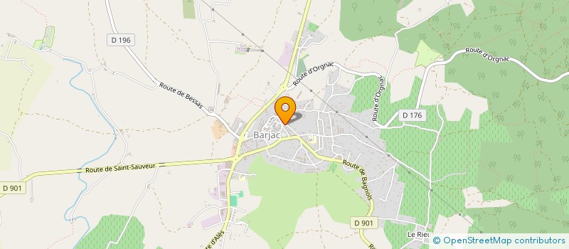 localisation de l'entreprise LA FERME DE BARJAC à BARJAC