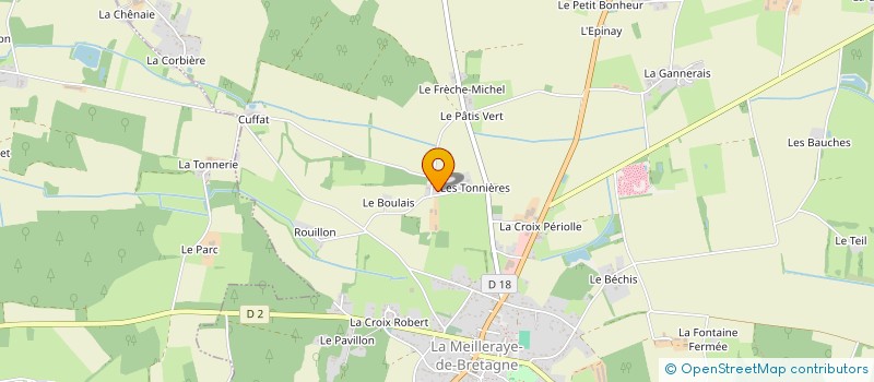 localisation de l'entreprise LA FERME DE BEL AIR à LA MEILLERAYE-DE-BRETAGNE