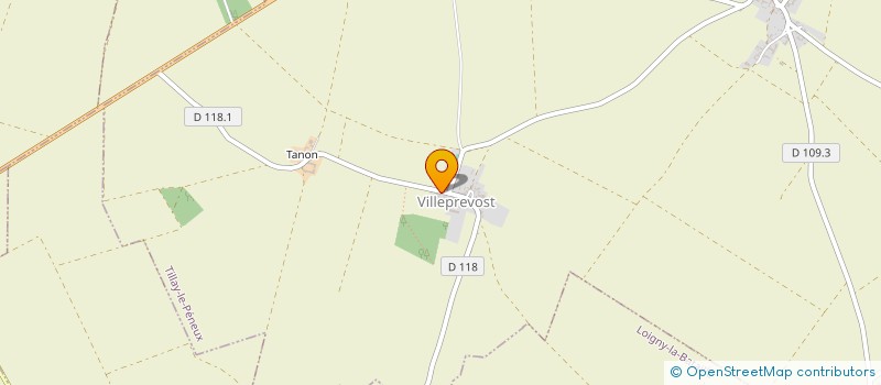 localisation de l'entreprise LA FERME DE BEL AIR à TILLAY-LE-PENEUX