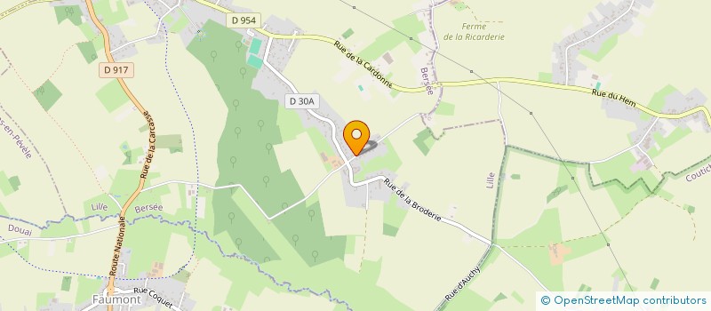 localisation de l'entreprise LA FERME DE BERSEE  BERSEE