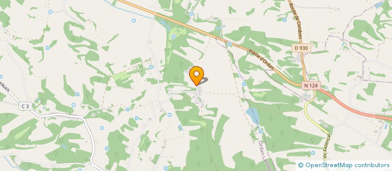 localisation de l'entreprise LA FERME DE BIDACHE  ORDAN-LARROQUE