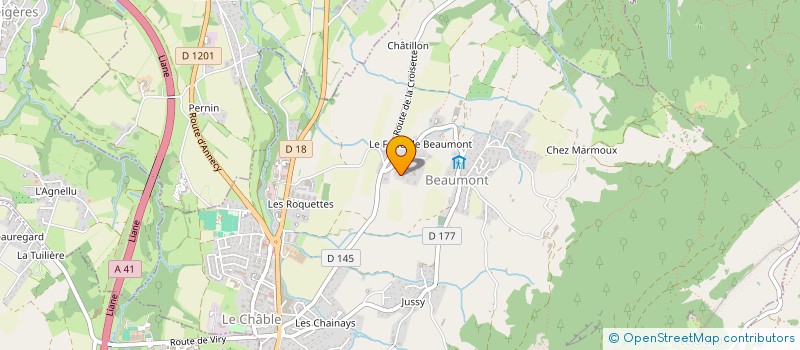 localisation de l'entreprise LA FERME DE BILL  BEAUMONT