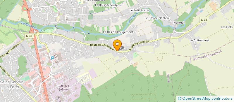 localisation de l'entreprise LA FERME DE BOULOGNE  HUISSEAU-SUR-COSSON