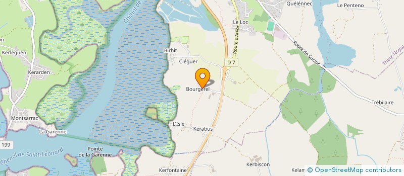 localisation de l'entreprise LA FERME DE BOURGEREL à THEIX-NOYALO