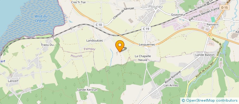 localisation de l'entreprise LA FERME DE BOUTOUL  PAIMPOL