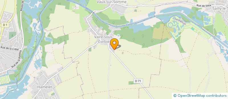 localisation de l'entreprise LA FERME DE BOUZENCOURT à LE HAMEL
