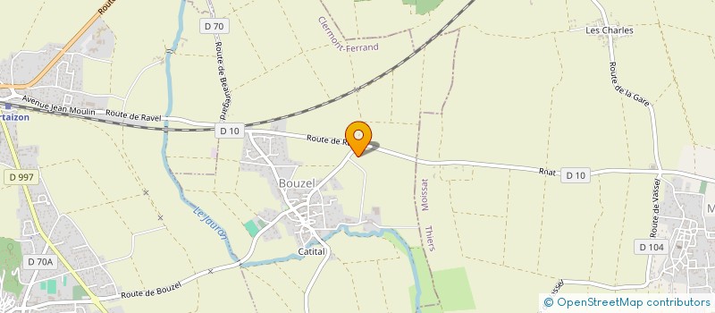 localisation de l'entreprise LA FERME DE BUGNAT  BOUZEL