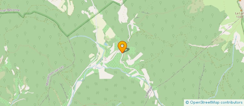 localisation de l'entreprise LA FERME DE CELAS  LE PEGUE