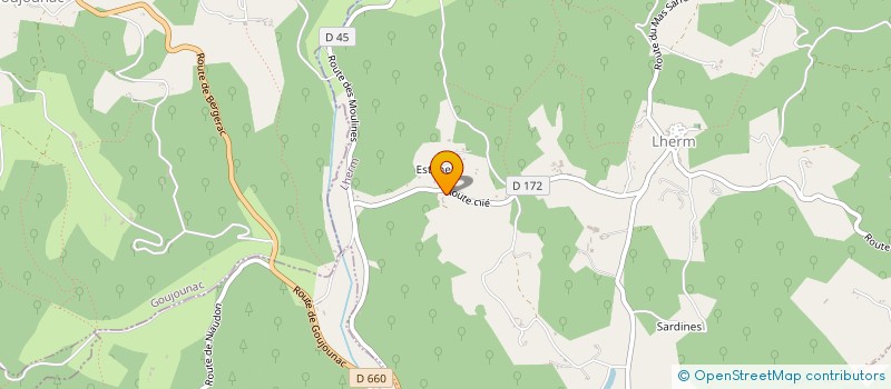 localisation de l'entreprise LA FERME DE CEVIN  LHERM