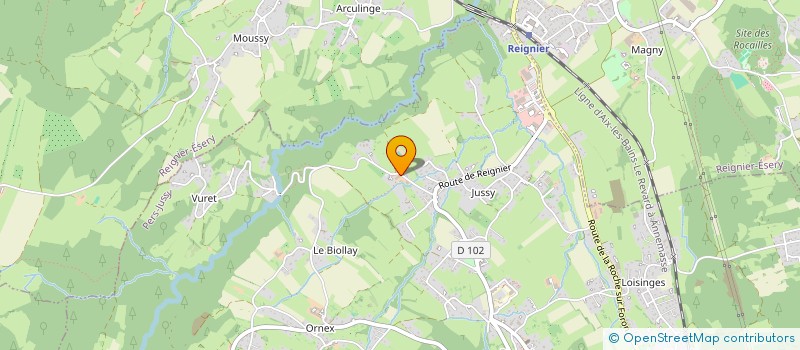 localisation de l'entreprise LA FERME DE CEVINS  PERS-JUSSY