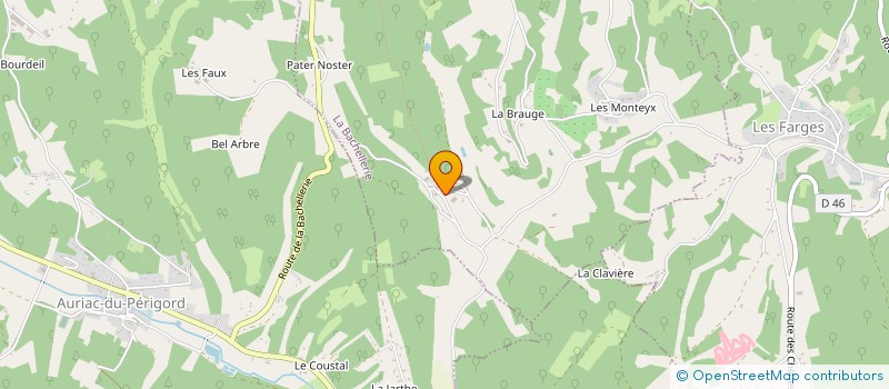 localisation de l'entreprise LA FERME DE CHARNAILLAS à LA BACHELLERIE