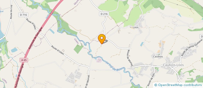 localisation de l'entreprise LA FERME DE CLAVERENS  CAUBIOS-LOOS