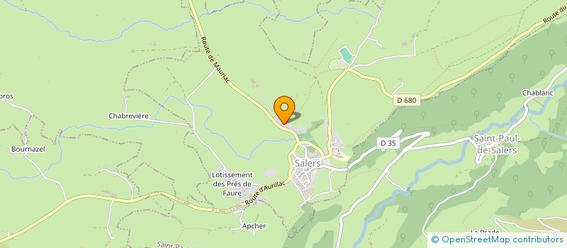 localisation de l'entreprise LA FERME DE CLEDART à FONTANGES