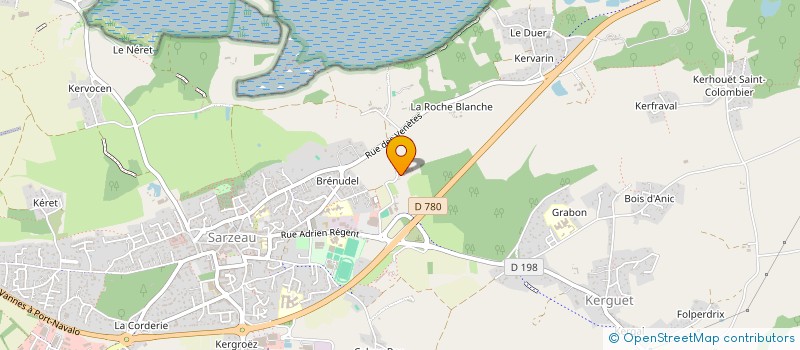 localisation de l'entreprise LA FERME DE COQUENO  SARZEAU