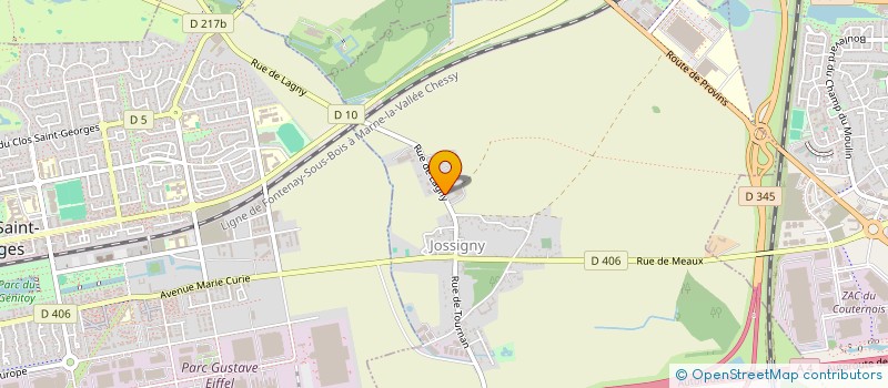 localisation de l'entreprise LA FERME DE COURBERONNE  JOSSIGNY