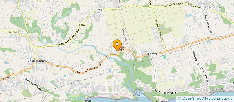 localisation de l'entreprise LA FERME DE COURCELLES  SAINTE-ANNE