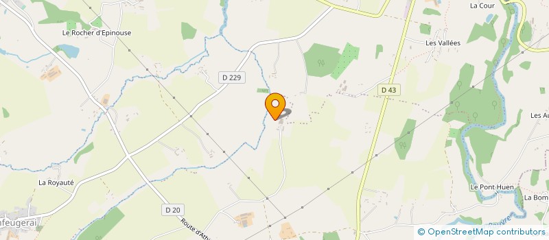 localisation de l'entreprise LA FERME DE DAVID à ATHIS-VAL DE ROUVRE