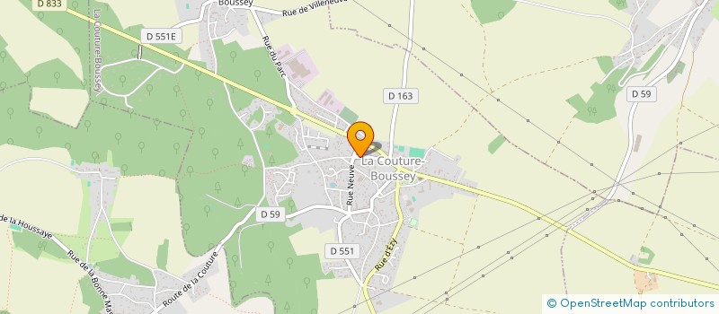 localisation de l'entreprise LA FERME DE DIDINE  LA COUTURE-BOUSSEY