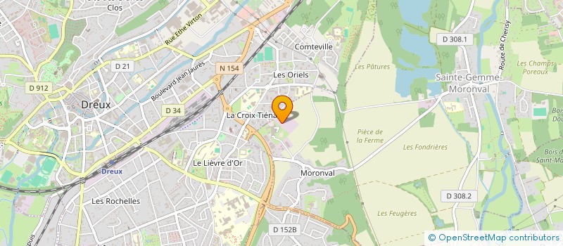 localisation de l'entreprise LA FERME DE DREUX à SAINTE-GEMME-MORONVAL