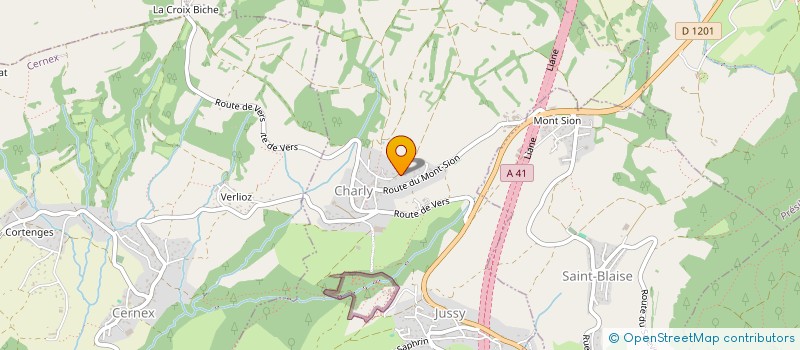 localisation de l'entreprise LA FERME DE FEIGERES  ANDILLY