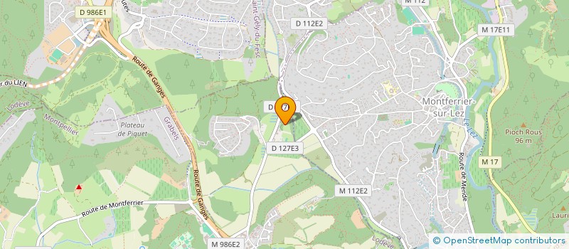 localisation de l'entreprise LA FERME DE FONTFROIDE LE BAS  SAINT-CLEMENT-DE-RIVIERE