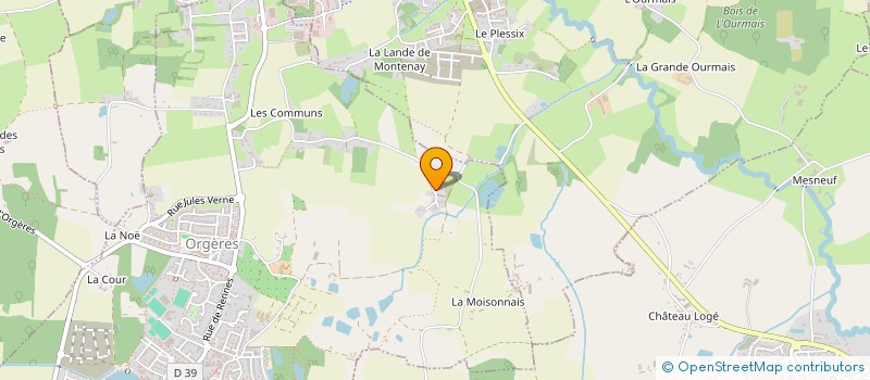 localisation de l'entreprise LA FERME DE FRANCOIS JOSEPH à ORGERES