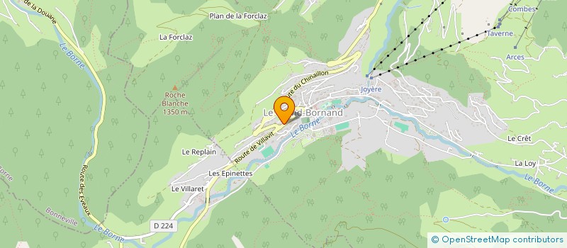 localisation de l'entreprise LA FERME DE GABRY à LE GRAND-BORNAND